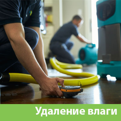 Удаление влаги после потопа в Зеленограде